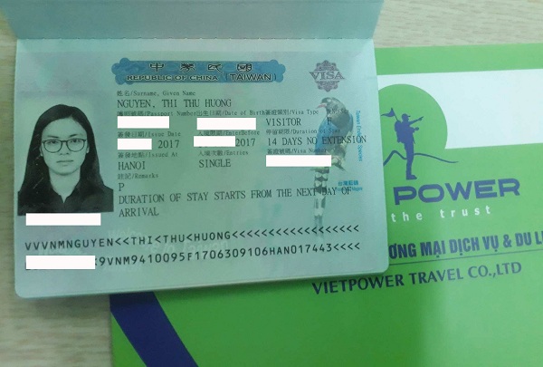 Chúc mừng visa du lịch Đài Loan